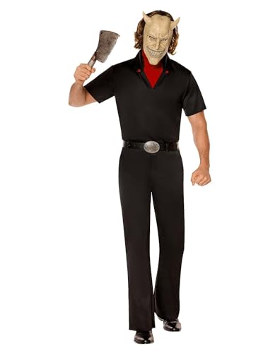 Spirit Halloween The Black Phone Adult The Grabber Costume, Officially Licensed, Horror Movie Costumes, Grabber Mask, Men, Size 2X Plus Size, Multicolor