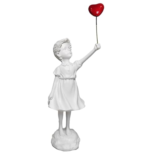 PIGPIGFLY Banksy Figur Skulptur,Ballonmädchen-Statue,Deko...