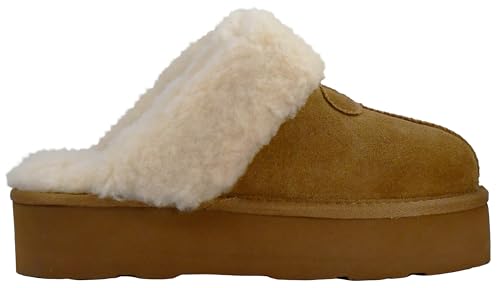 Image of BEARPAW Women's Retro Loki Slippers | Cozy Indoor & Outdoor Shoes, Warm Wool Blend Lining, Lightweight EVA Outsole, Indoor & Outdoor Comfort