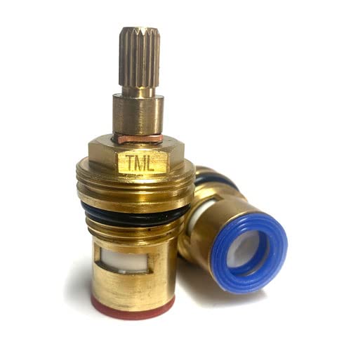Tml Replacement Ceramic Tap Cartridge Quarter Turn 20 Teeth X 55Mm Supplied With Solid Brass Screws