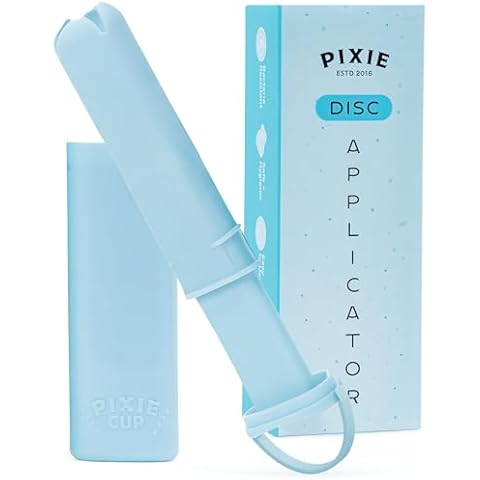Pixie Menstrual Disc Applicator - Inserts Like A Tampon - Every Woman Can Now Use Period Discs - Perfect for Long Nails - Self Sterilizer TPE Properties - Travel Case - NOT for Menstrual Cups Cover