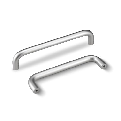 SPDYCESS 10 Pieza Tiradores Cocina, Tirador para Muebles de Aluminio, Tiradores Puerta Armario con Tornillos, Hardware para Armarios de Cocina, Cajones, Muebles, Plateados