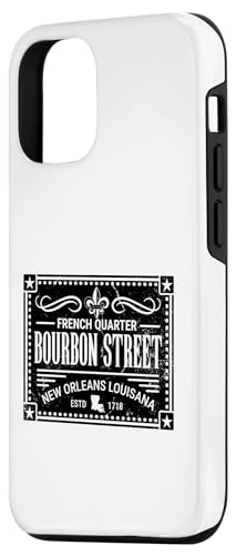 iPhone 15 French Quarter Bourbon St New Orleans LA 1718 Distressed Case