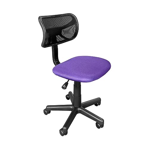 Homey Chaise de Bureau Professionnel modèle Jeune, Hauteur réglable, système de Verrouillage Anti-Balancement, Ergonomique, tapissée en Tissu 3D et Similicuir Confort, accoudoirs, Acier allié, Noir,