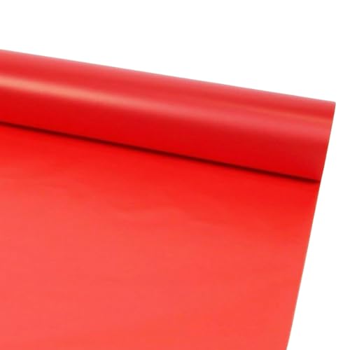 Image of Oasis Frosted Red Bouquet Wrapping Roll Premium Korean Style Flower Wrap for Fresh Flowers & Gift Packaging Florist Essential Supplies 60 Micron 25 Meter Long