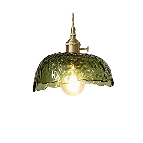 Lampe suspension verre E27 avec câble d'alimentation ajustable en hauteur