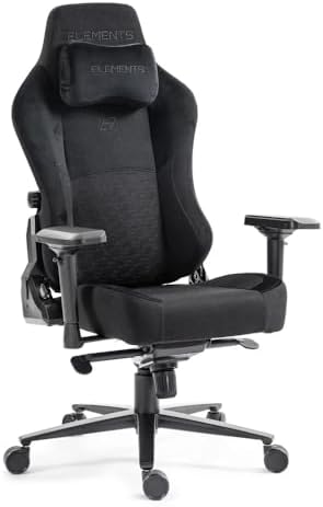 Cadeira Gamer Elements Lunari Fearless (Preto)