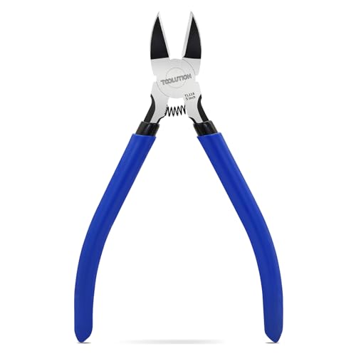 Image of 5 Inch Wire Cutters, Flush Side Cutter Pliers,1 Pack | Micro Flush Cutters for Artificial Flowers, Jewelry Making, Wire Snips, Model Nippers for Crafting, 3d Printing