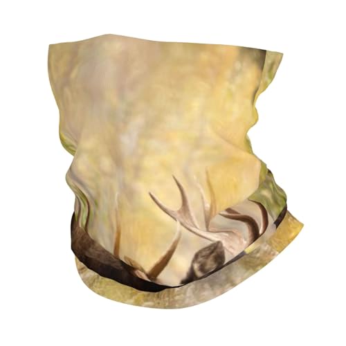 Tcoay Wildtier Elch Stan im Wald, Outdoor Multifunktionale Sport Bandana Gesichtsmaske Sport Kopfbedeckung Turban Halswärmer Tube