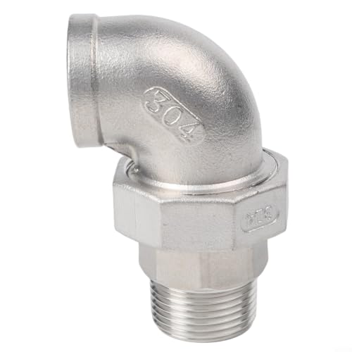 Codo de 90 grados de acero inoxidable 304 con rosca de 1 pulgada ultra resistente a la presión 4