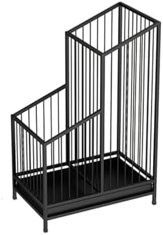 Large-Capacity Metal Umbrella Stand - Stylish Black Indoor Holder for Home, Office, and Hotel Entryway Decor (38x26x61cm / 14x10x24in)