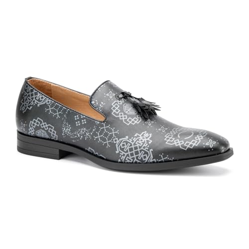 Image of Meijiana Mens Loafers Wedding Dress Shoes Slip-On Loafers for Men Tuxedo Suit Shoes