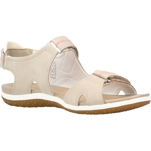 Geox Femme D Sandal Vega A Sandales, Taupe, 37 EU