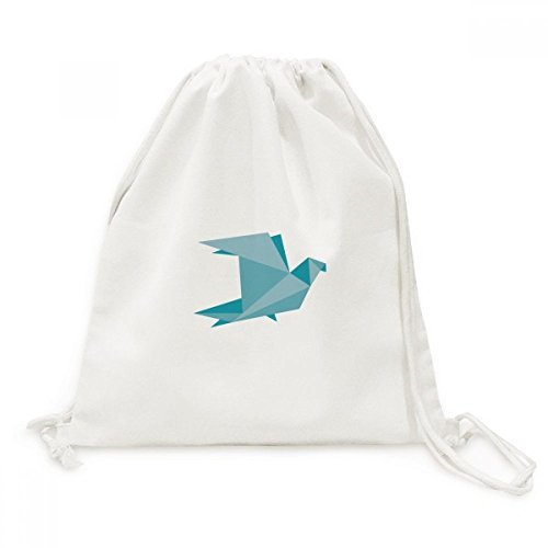 Sac à dos en toile motif pigeon vert pour ranger facilement vos affaires