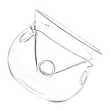 TOYZFRIENDY Tazón de Vidrio Creativo con Doble y Compartimento para Hielo Seco Ensaladera Transparente para Servir Alimentos Frescos Casa para Frutas Aperitivos y Postres Diseño Estable para