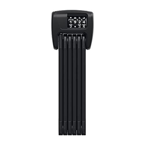 ABUS Faltschloss Bordo 6000C LED mit SH Schlosshalterung - faltbares Fahrradschloss mit beleuchtetem Zahlencode - ABUS-Sicherheitslevel 10 - Länge 90 cm