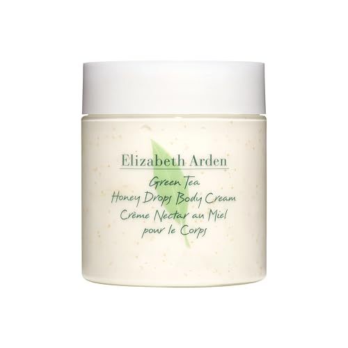 Elizabeth Arden, Green Tea, Crème hydratante corps, Crème pour le corps à base de Nectar au Miel et Thé Vert, Hydrate, Apaise et Adoucit, Senteur Energisante et Stimulante