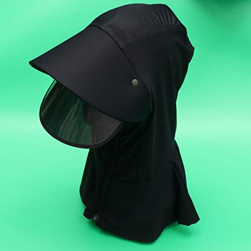 ARTIBETTER Chapéu de Sol Com Aba de Proteção Facial Ajustável Polaina de Pescoço Lenço de Rosto Lenç