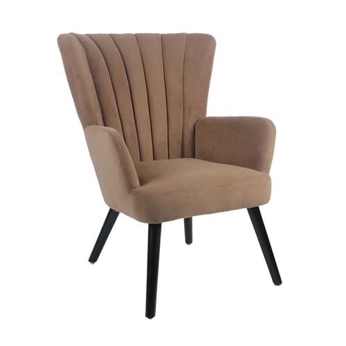 Reviews de Sillones en Oferta para comprar hoy. 43 TOPLIVING Sillón de Sala Comedor Elegante Tapizado en Terciopelo Suave con Respaldo Alto y Apoyabrazos, Sillón Individual con Patas Nórdicas Color Café Oscuro