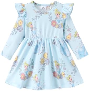 Disney Girls Dress Ruffled Long Sleeve Fall Winter Clothes Baby to Toddler