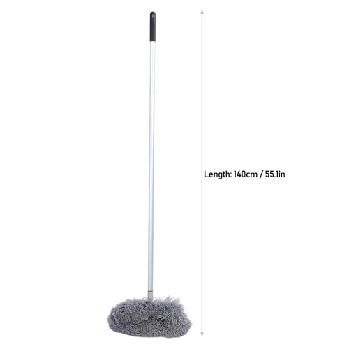Image of Extendable Washable Duster with 360 Rotation for Ceiling Fans & Furniture, 8.2ft Dust Removal Tool with Extension Pole (Gray)