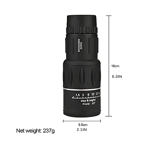 Telescopio monocular 16X52 para adultos miniatura 5