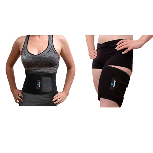 Isavera Fat Freezing System Bundle | Stomach & Thigh 'Freeze Fat' at Home | Cold Body Sculpting Wrap/Belt & Legs Toner / Shaper for Women & Men