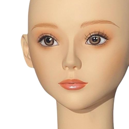 Cabeza de maniquí realista ideal para fotografía de sombreros y pendientes 2