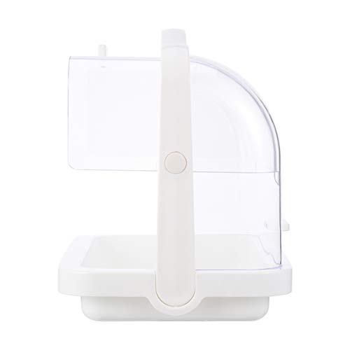 BRIGHTFUFU 1Pc Portable Cake Tasting Stand with Double Opening Design Food Grade Clamshell Carrier for Cakes Fruits and Snacks for Parties and Picnics
