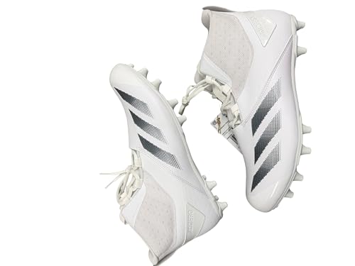 adidas Men's Adizero Chaos Lineman Football Cleats 13 White