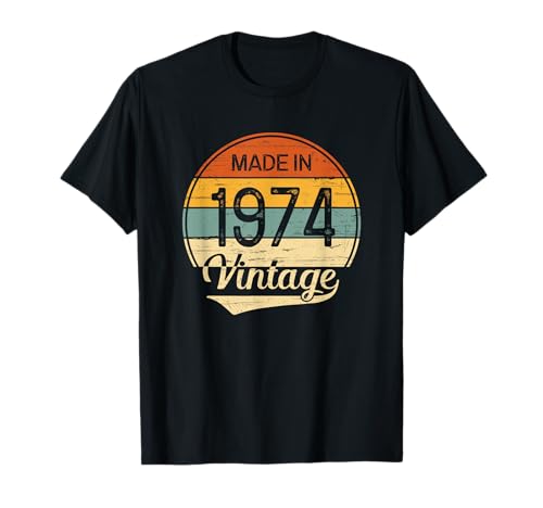 Vintage Made in 1974 Retro Classic - 52nd Birthday Men Women T-Shirt