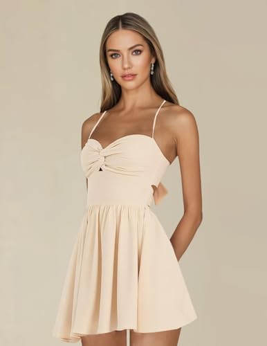 Short Ruched Satin Homecoming Dresses Spaghetti Straps Formal Prom Party Dress Mini Length3