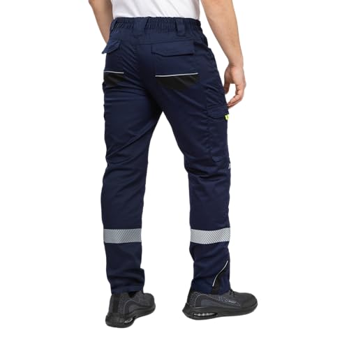 BWOLF Drift Arbeitshosen Männer Arbeitshose Herren Arbeitshosen Cargo Arbeitskleidung Männer Ripstop Stoff mit vielen Taschen (DE/NL/SE/PL, Alphanumerisch, 3XL, Regular, Regular, Ref Blau) – Bild 4