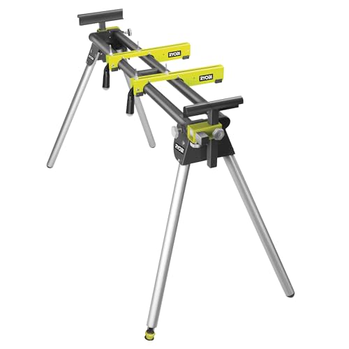 RYOBI - Support RLS01 – Table de Sciage pour Scie à Onglets, Structure Pliable, Bras Télescopiques, Rangement Facile – Idéal pour Ateliers et Travaux...