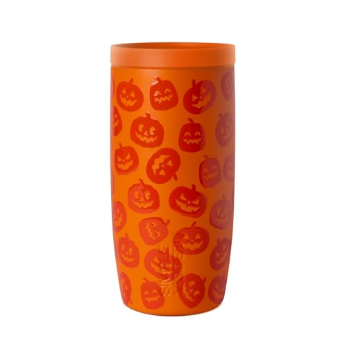 Simple Modern Halloween Signature Voyager | 16oz Travel Coffee Mug Tumbler with 360° Lid | Gifts for Women Men | Ceramic-Lined Insulated Stainless Steel Cold Brew Iced Coffee Cup | Jack-O-Lanterns