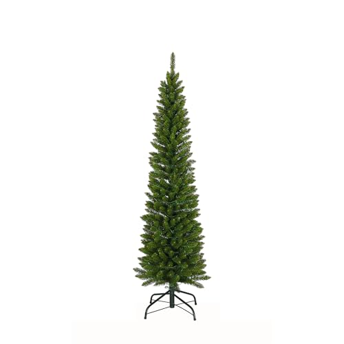 Peak Tree Albero di Natale Slim Realistico, Artificiale in PVC,...