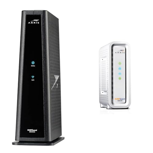 ARRIS Surfboard SBG8300 DOCSIS 3.1 Gigabit Cable Modem & AC2350 Wi-Fi Router & Surfboard SB8200 DOCSIS 3.1 Cable Modem ARRIS Surfboard SBG8300 DOCSIS 3.1 Gigabit Cable Modem & AC2350 Wi-Fi Router & Surfboard SB8200 DOCSIS 3.1 Cable Modem