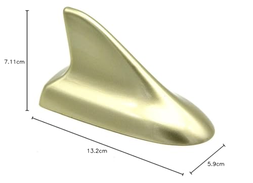 Antena de tiburón para coche tuning decorativa universal dorada para techo 6