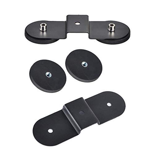 WF Universal Magnetic Light Bar Base, Work Light Mounting Brackets, Powerful LED Light Magnet Mount Holder with Rubber Pad for Off-Road Driving Lamp, Emergency Light, Roof Light Bar, Fog Light
