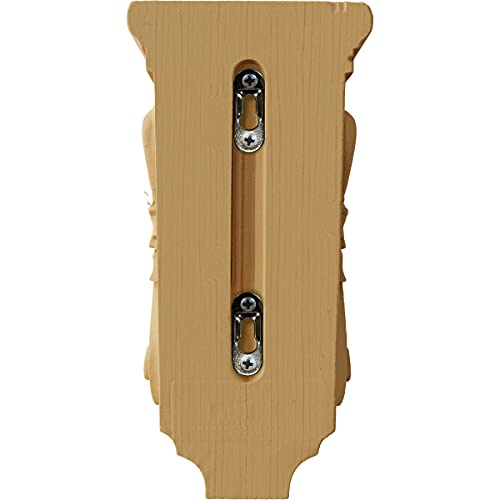 Ekena Millwork CORW05X05X10ACAL Medium Acanthus Wood Corbels, 5"W X 5"D X 10"H, Alder thumb #3