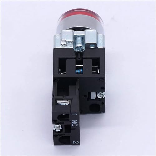 Interrupteur bouton-poussoir rouge 22mm pour éviter les pannes de signal - 4