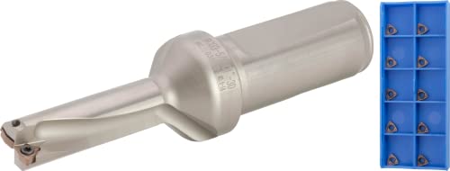 CME Indexable Insert Drill with 10 pcs Carbide Inserts Drill Set, 5/8