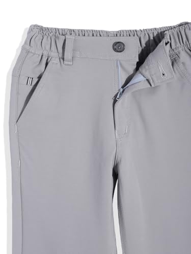 Image of CAVIO Boys Stretchable Solid Regular Fit Trousers with Belt
