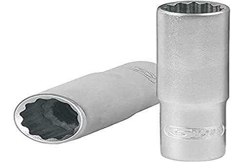 KS Tools 922.3849 Ultimate Spark Plug Socket 3/8 Inch 21mm, Chrome Satiné
