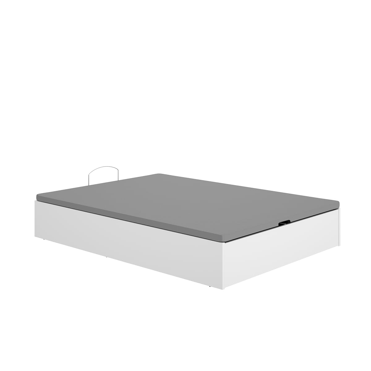 DEKIT Grupo RIMOBEL - LAN CANAPE Recto con Zapatero Cama 150x200 cm - Blanco
