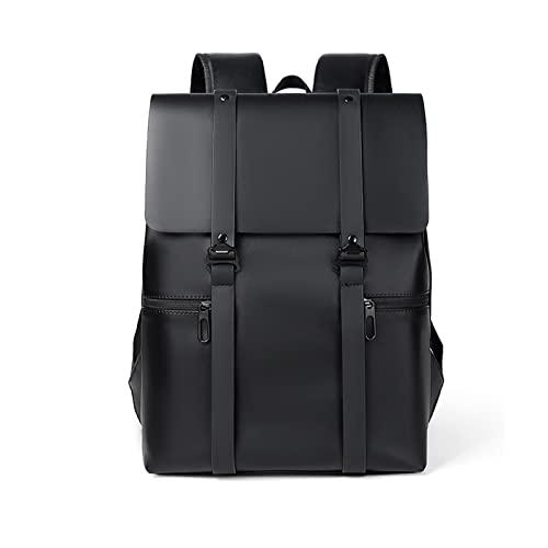 FANDARE Zaini Casual Zaino Uomo Attività Zaino per PC Ultraleggero Borsa Zainetto a Tracolla Impermeabile PU Borsa da Scuola Zaino Zainetto Zaino da scuola per Viaggio Università Daypacks Nero