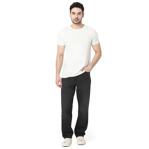 Image of Spykar Men's Renato Loose Fit Mid-Rise Casual Jeans