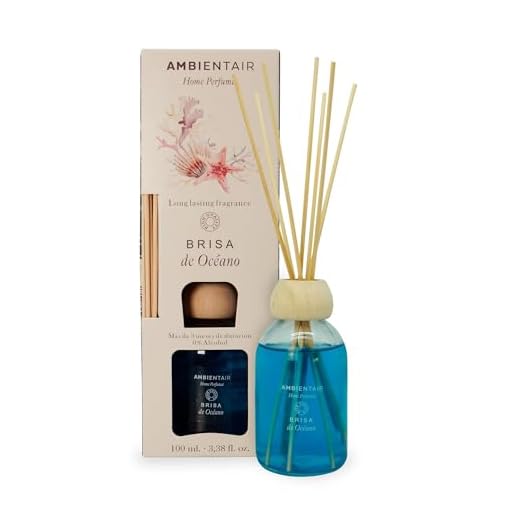 Ambientair Difusor de varillas - Ambientador para hogar, aroma de océano 100ml