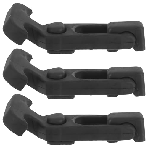 Ipetboom 3pcs Rubber T-Handle Latches Elastic Shock Absorbing Straps for Tool Box, Cooler, and Cabinet Door Lock, Flexible Hasp Draw Latches for Industrial Equipment