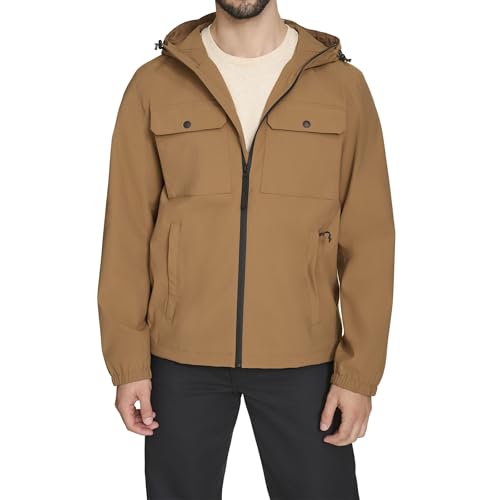 Image of Levi's Men's Hooded Waterproof Arctic Cloth Rain Jacket